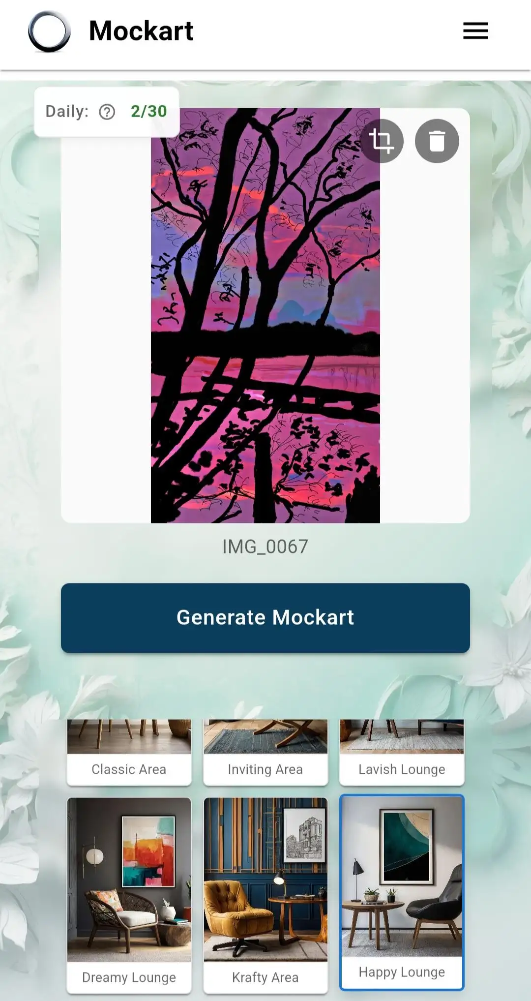 Balcony Wall Art Mockup Generator